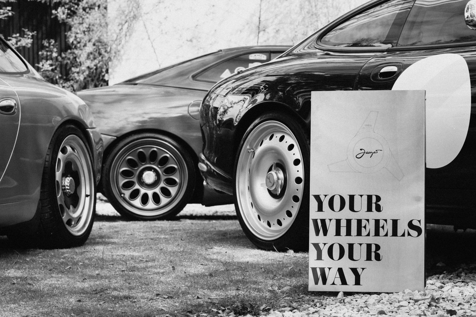 Jaguar and Porsche on Jaeges wheels