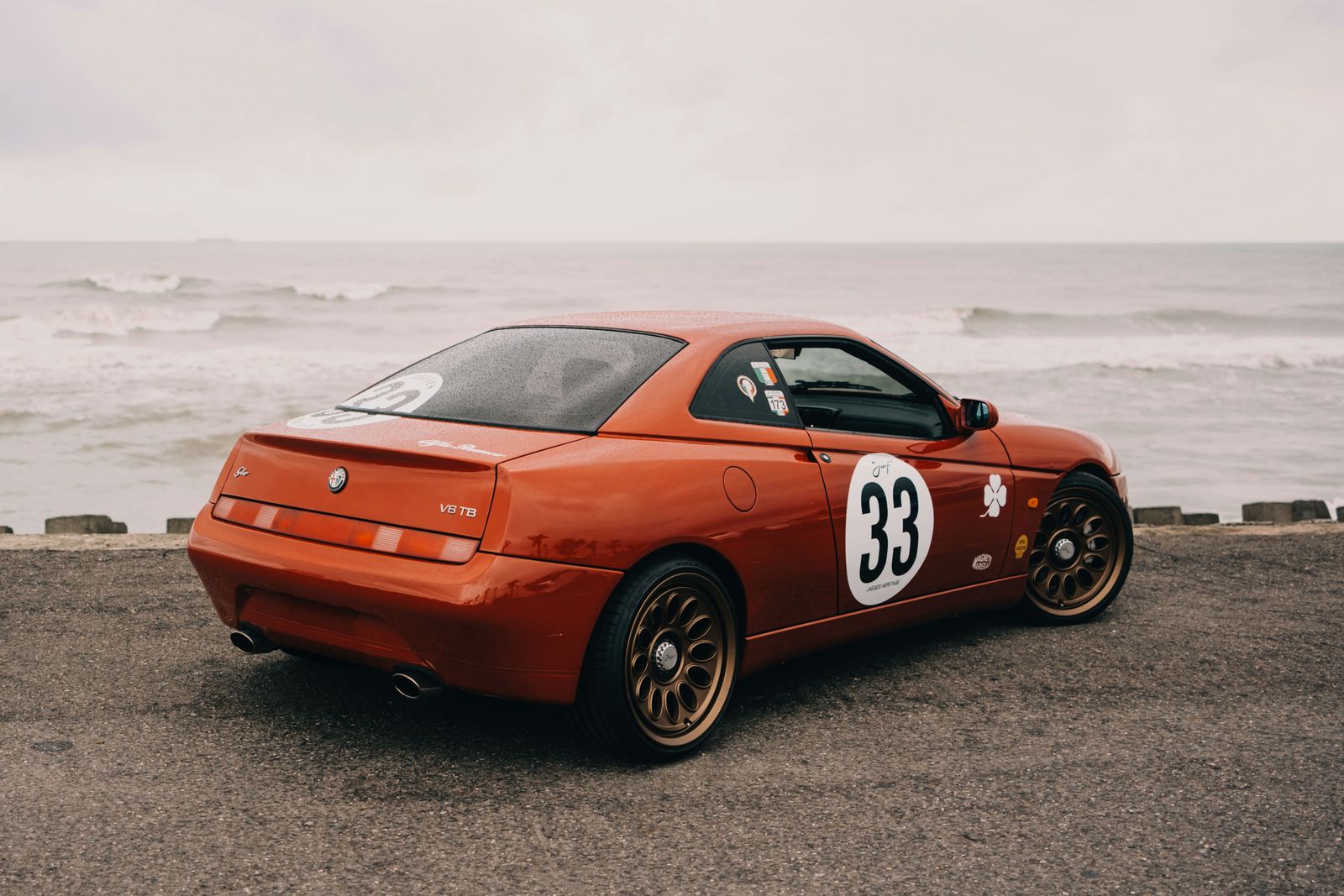 Alfa Romeo 916 GTV Red on Jaeges RA wheels